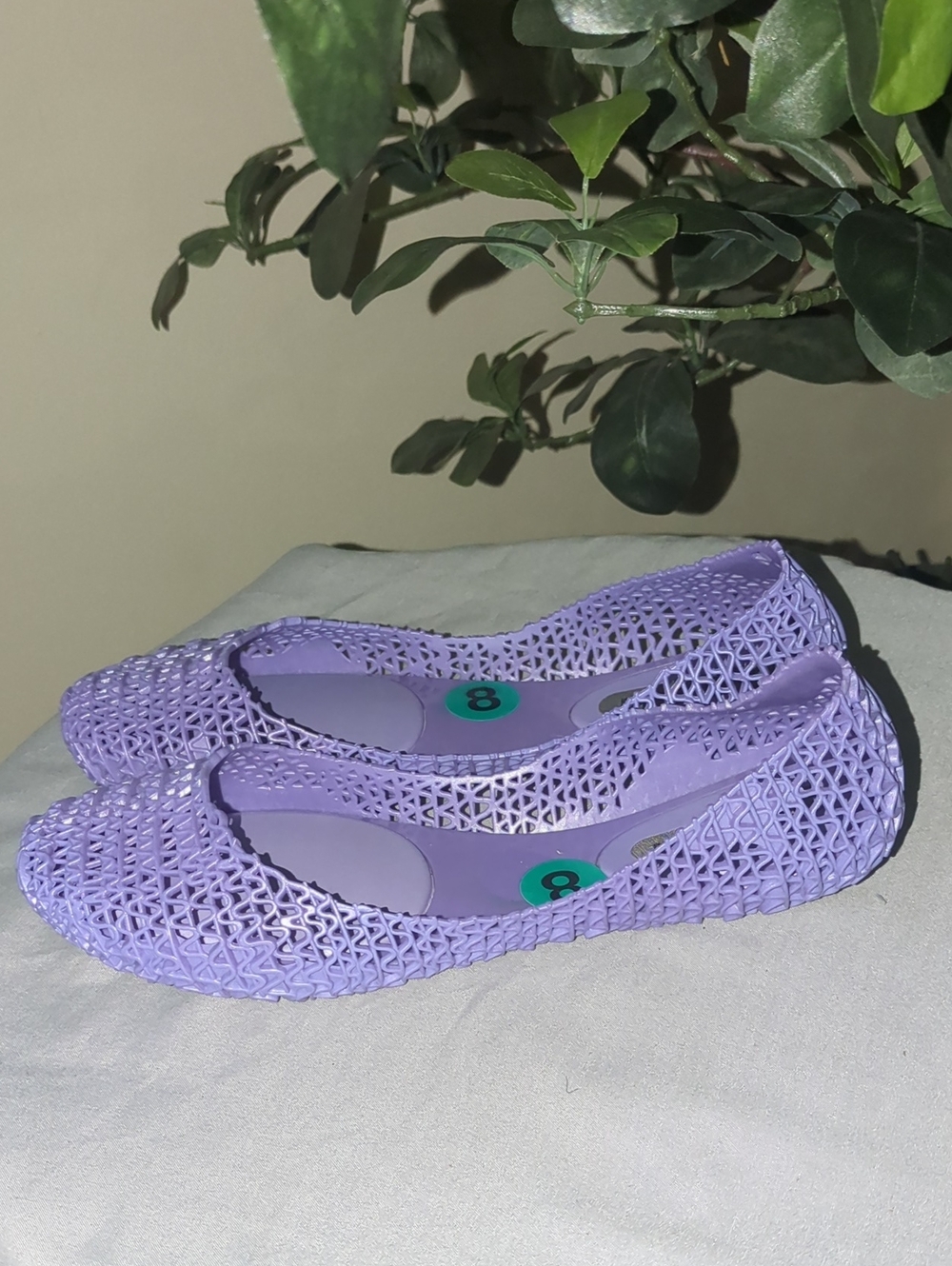 Melissa+Campana Lilac Jelly Ballet Flats